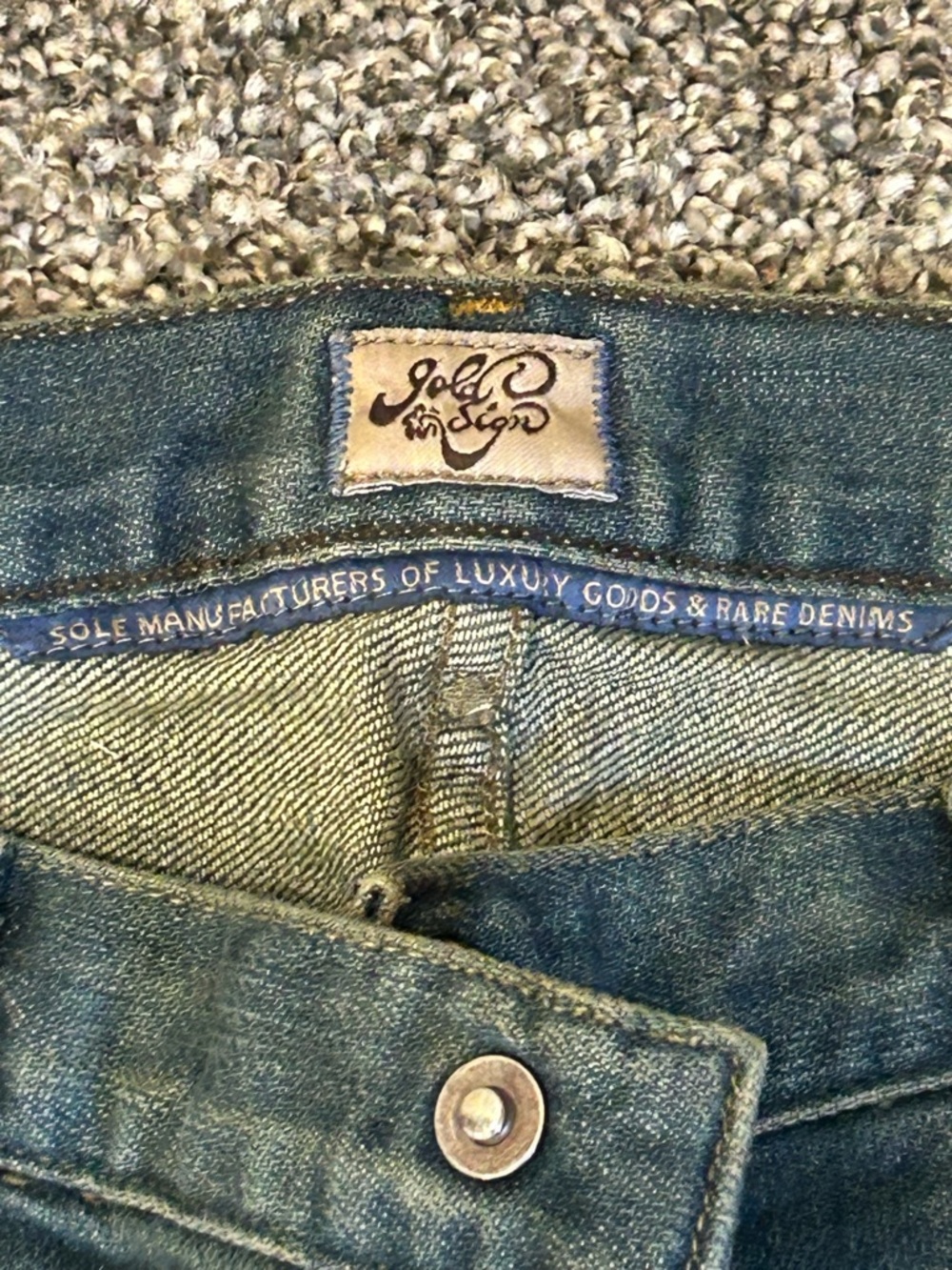 Goldsign Passion Medium Blue Flare Jeans-Vintage-Still original coloring! - Picture 7 of 11